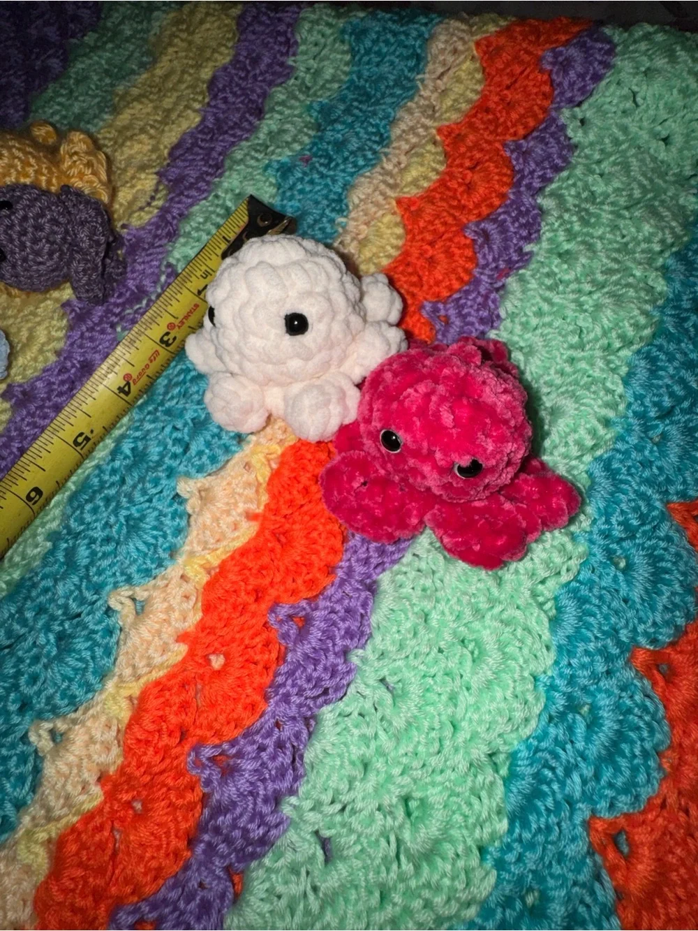 2 for1 Plush Desk Buddies Octopus Small Super soft handmade-by sisterhands